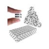 Juego de dados blancos de 063 pulgadas con puntos negros_1
