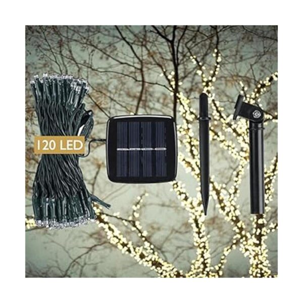 Solar cadena luces blanco cálido Ambiente iluminación