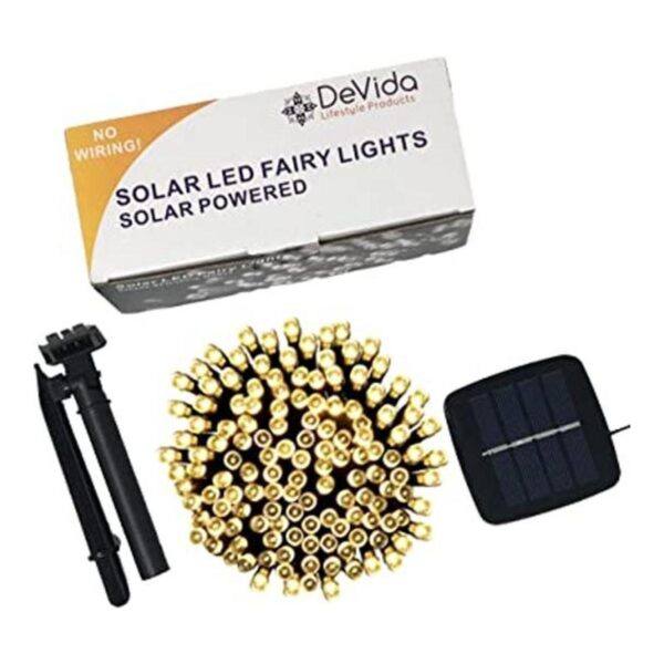 Solar cadena luces blanco cálido Ambiente iluminación