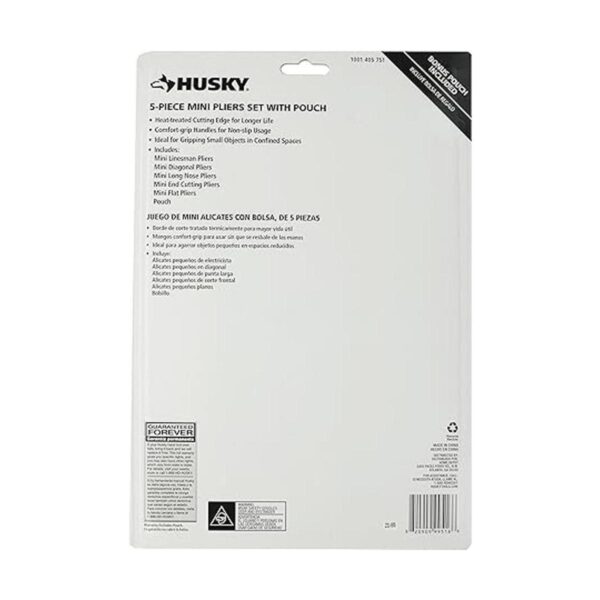 Husky Juego de 5 mini alicates variados para aplicaciones_2