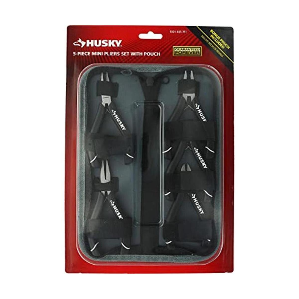 Husky Juego de 5 mini alicates variados para aplicaciones
