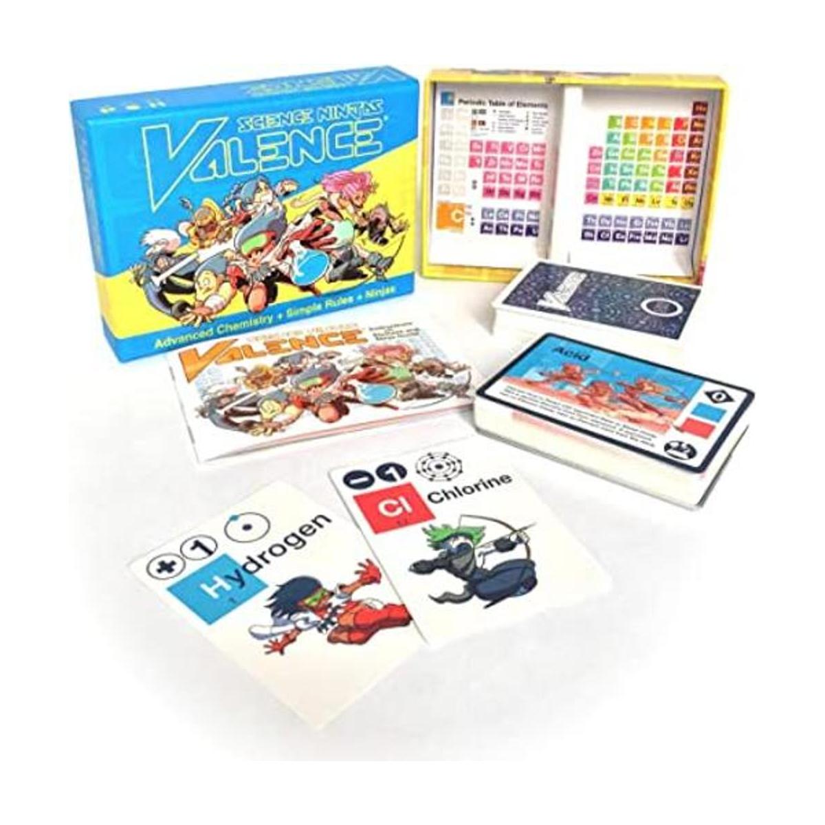 Juego de naipes con las valencias químicas avanzada y
