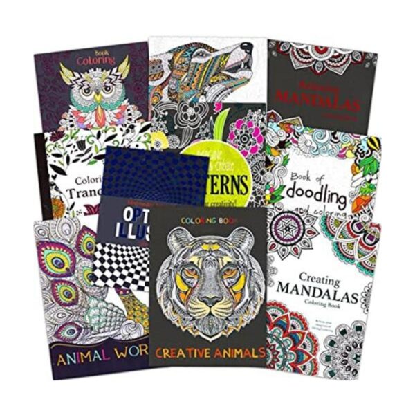 Juego de libros para colorear para adultos 10 libros para_1