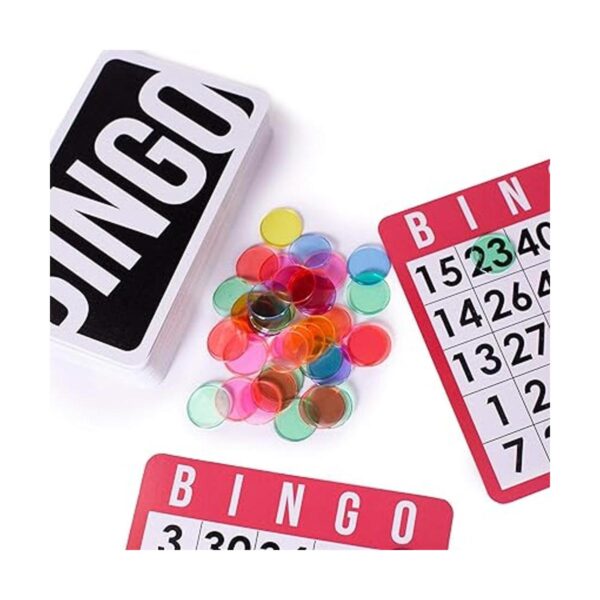 Conjunto para bingo real 1000 fichas 100 cartones y un_2