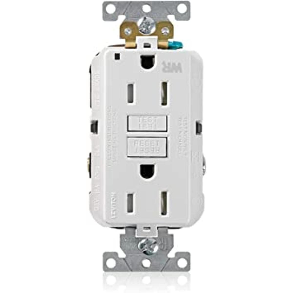 Leviton G5262WTW 15A125V Receptáculo de autoprueba GFCI