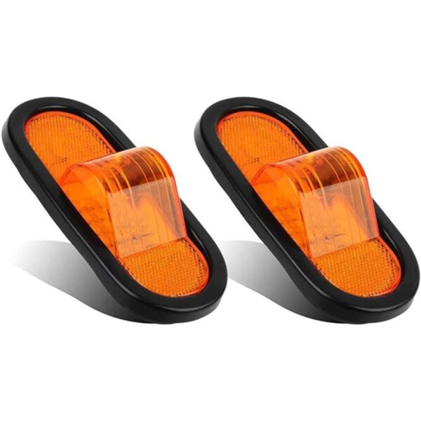 Partsam 2 luces de marcador ámbar de 6.5 pulgadas con luz_1