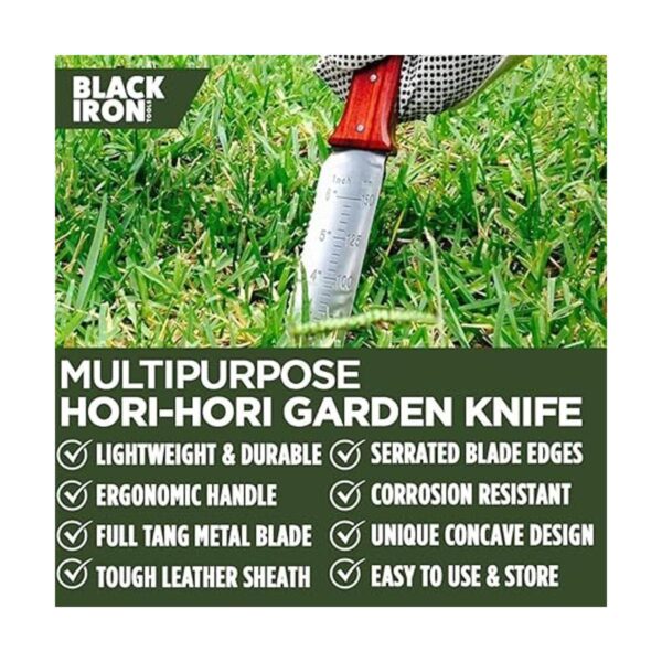 Attican Att8475 cuchillo de jardinería color negro_3