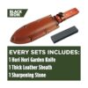 Attican Att8475 cuchillo de jardinería color negro_5
