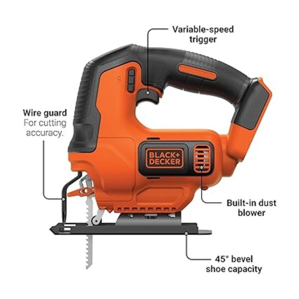 Sierra caladora Black Decker 20 voltios BDCJS20B_2