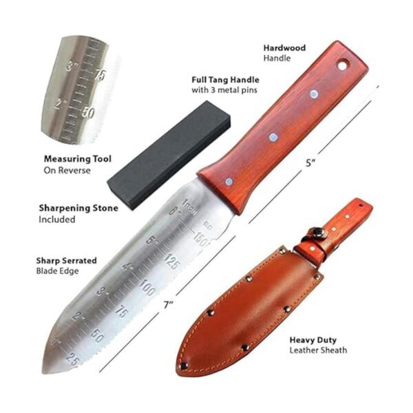 Attican Att8475 cuchillo de jardinería color negro_2