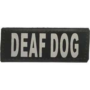 DogLine Deaf perro extraíble Parches De Velcro S M_1