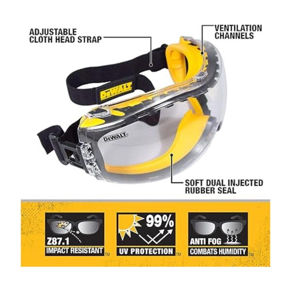 Gafas de seguridad antiniebla DeWalt DPG8211 lente_2