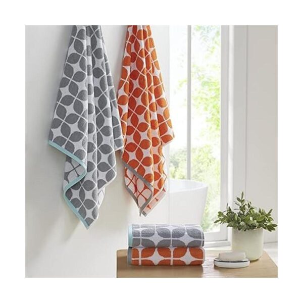 Lita Juego de toallas de baño de algodón tejido jacquard_2