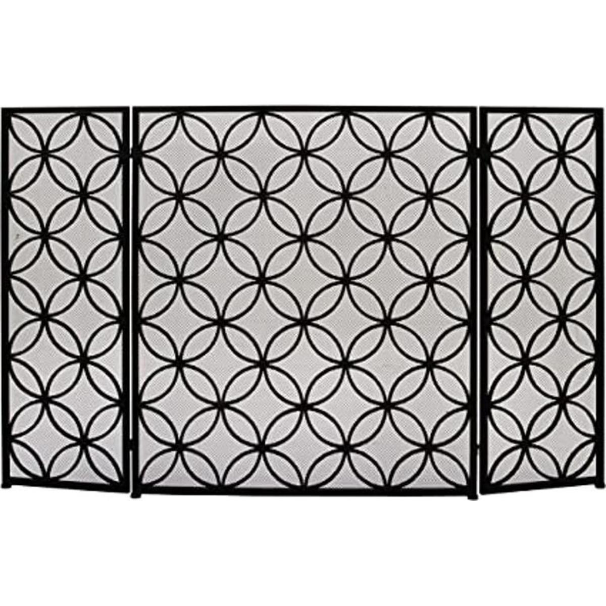 Deco 79 Rejilla rectangular de metal para chimenea con