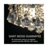 Saint Mossi Candelabro moderno K9 con gotas de lluvia de_2