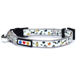 Collar para gato que brilla en la oscuridad con hebilla y_1