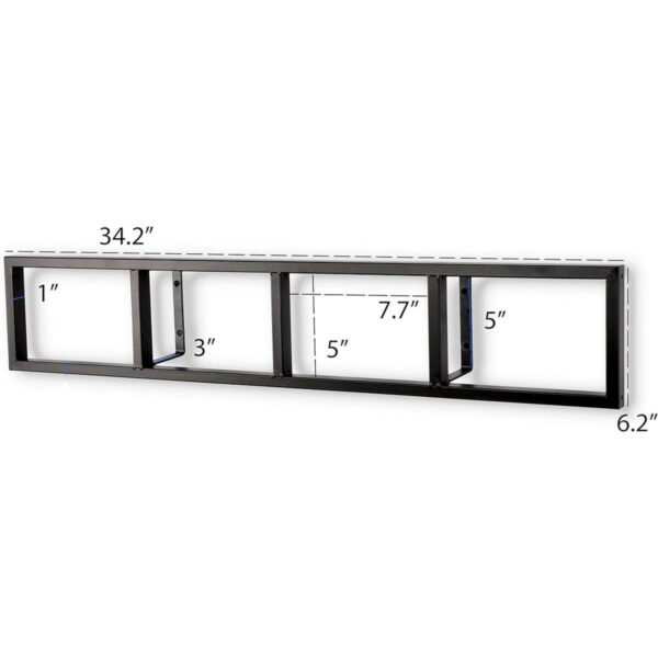Modern Wall Mount Cd y DVD Media rack Storage metal_6