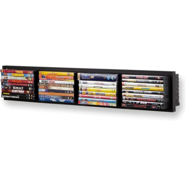 Modern Wall Mount Cd y DVD Media rack Storage metal_3