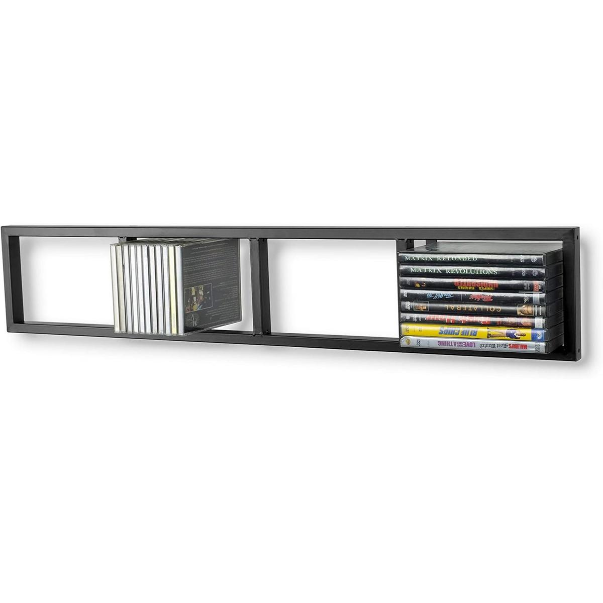 Modern Wall Mount Cd y DVD Media rack Storage metal