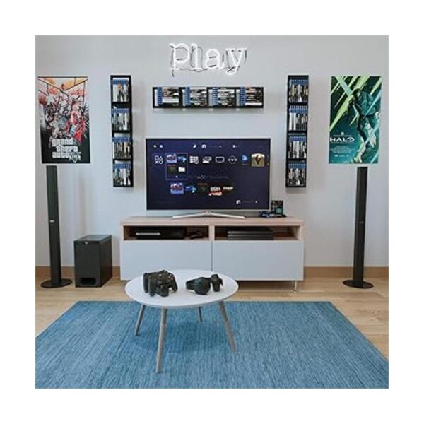Modern Wall Mount Cd y DVD Media rack Storage metal_4