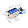 Solenoide Baomain JFZ05 DC 12 V 2 A tipo Push marco_3