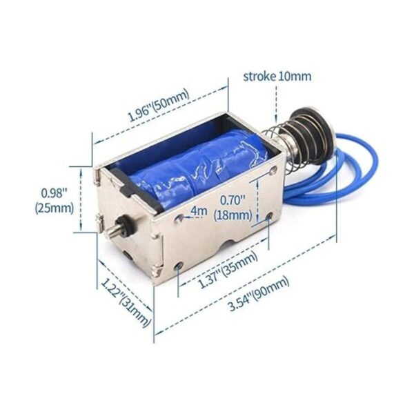 Solenoide Baomain JFZ05 DC 12 V 2 A tipo Push marco_3