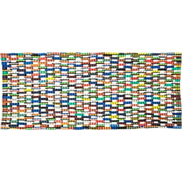 KALALOU Felpudo reciclado tamaño único multicolor_1