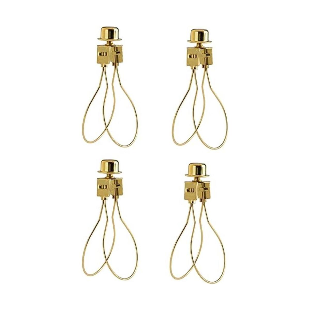 Creative Hobbies 4 Pack Lamp Shade Light Bulb Clip