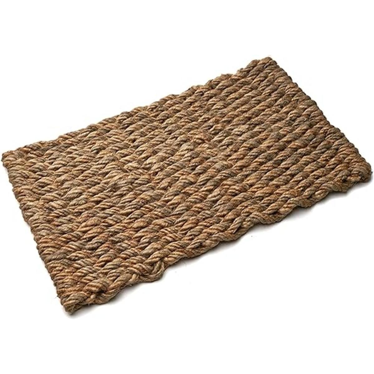 Kings County Tools Tapete tejido de yute natural oculta