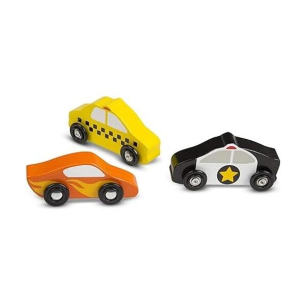 Melissa Doug Juego de vehículos de madera para_6