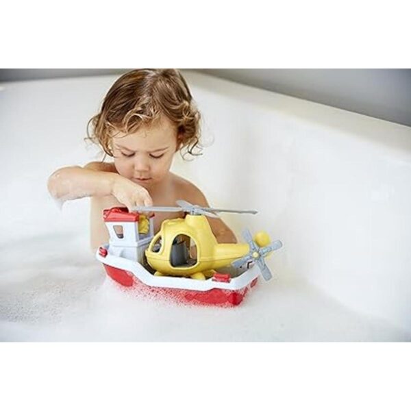 Green Toys Rescue Boat con helicóptero_2