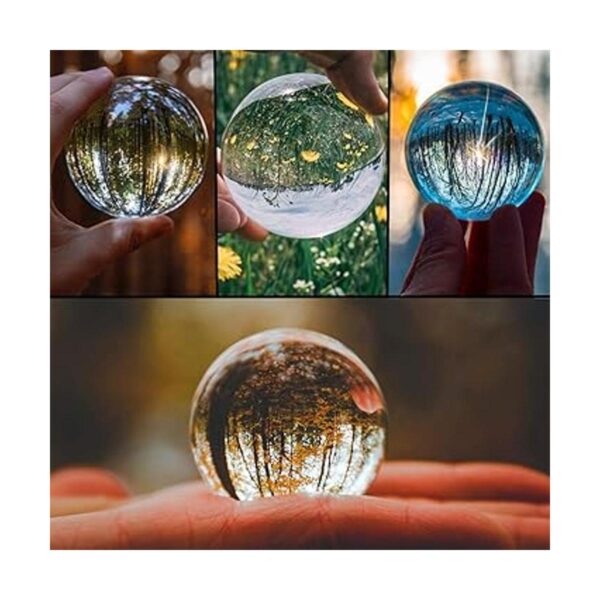 Globo bola de cristal transparente de 80 mm3 pulgadas