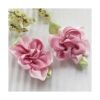 Chenkou Craft Cinta de satén de 2 tonos lazos de flores_2