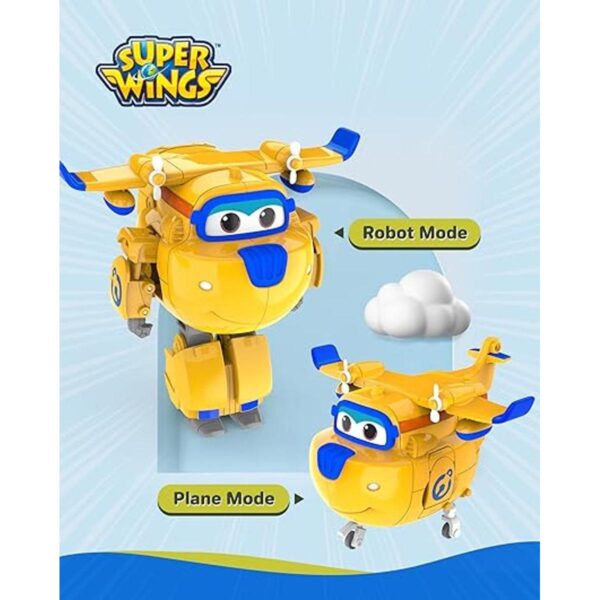 Super Wings Juguete de avión Donnie transformador de 5_2