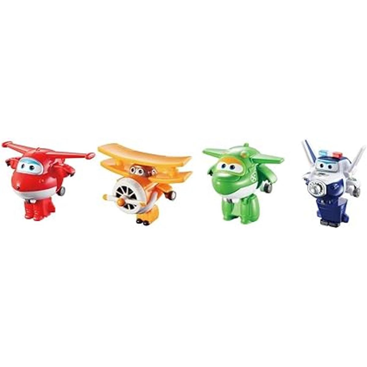 Paquete de 4 Super Wings TransformaBots Jett Grand