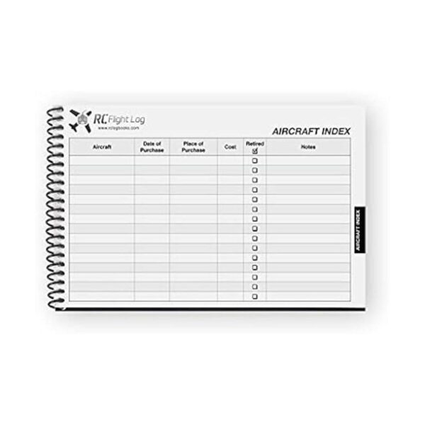 RC Flight Log Deluxe Edition Cuaderno de bitácora para
