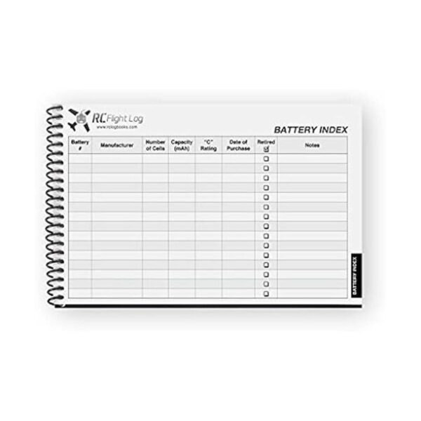 RC Flight Log Deluxe Edition Cuaderno de bitácora para