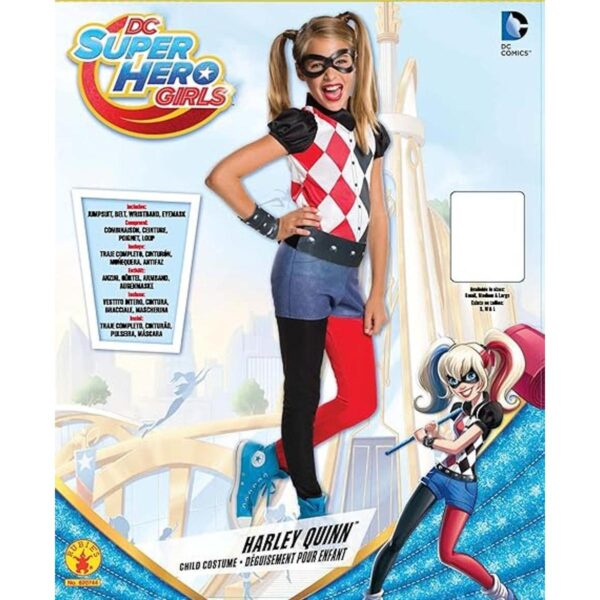 Disfraz Rubies DC Superhero de Harley Queen para niñas_2