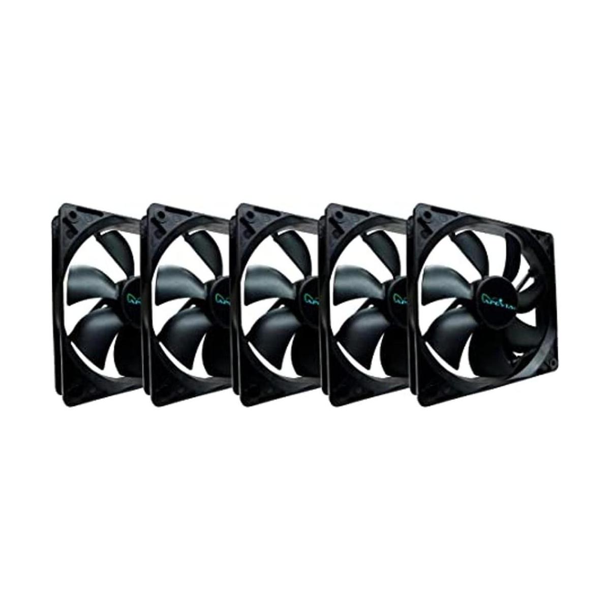 Apevia CF512SBK Ventilador silencioso 4.724 in 4 pines