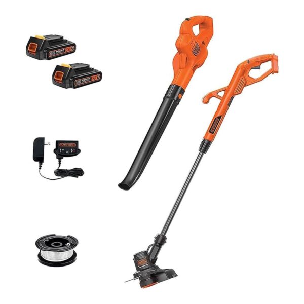 Black Decker Kit de cortador de céspedsoplador batería_1