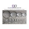 CleverDelights cabujones de cristal redondos de 1.969 in_3
