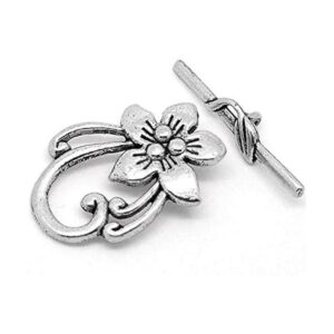 JGFinds Lily Flower Toggle Juego de 10 cierres de pulsera_1