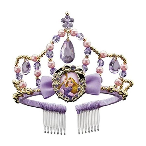 Disfraz de Rapunzel clásico con tiara para niña marca_1