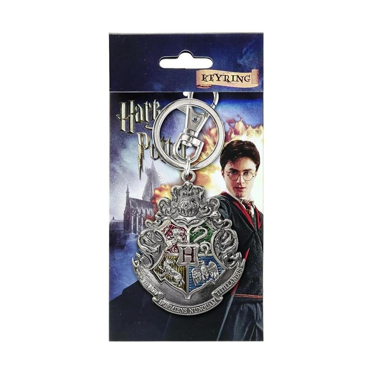 Harry Potter Hogwarts School Crest Llavero de peltre
