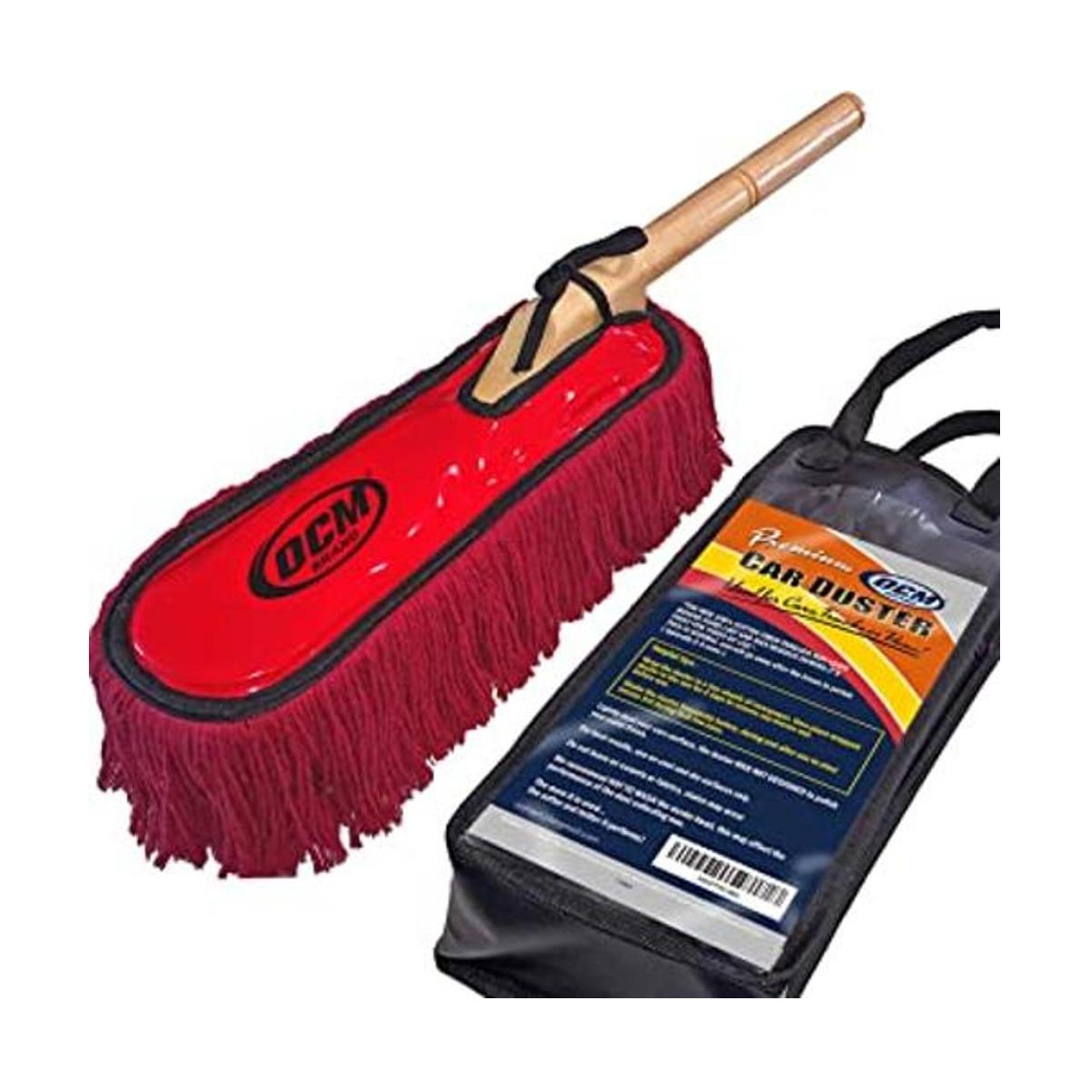 Premium plumero extragrande para auto con mango de madera