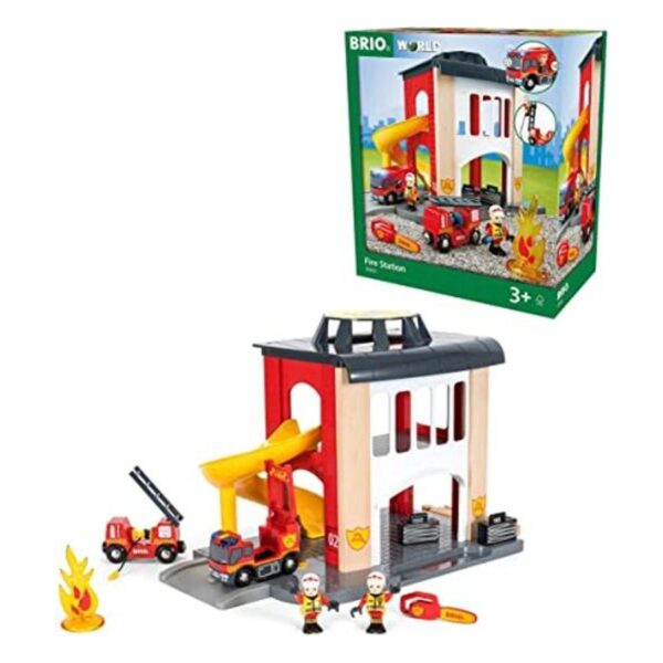 BRIO World 33833 Central Fire Station Juguete de 12_1