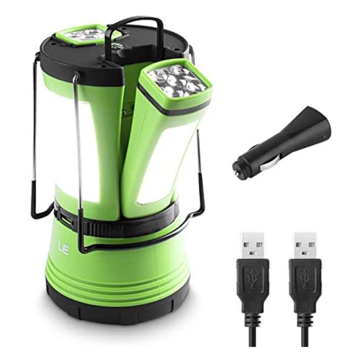 LE Linterna de camping LED recargable 600 lm linterna