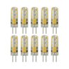Rayhoo 10 bombillas LED G4 de base 24 de 1.5 W CA CC 12_1
