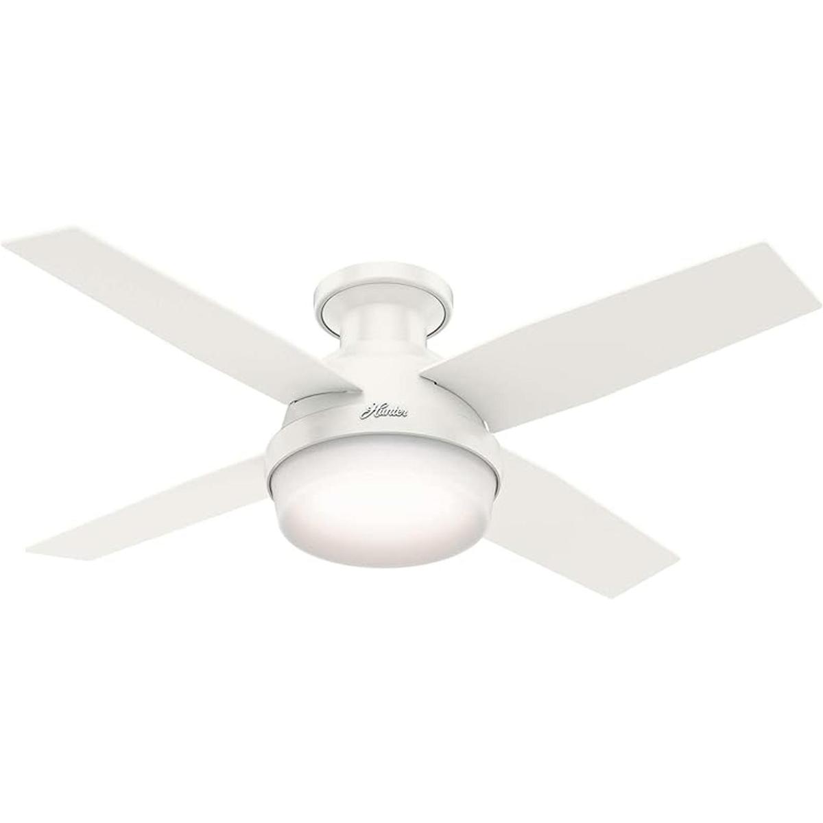 Hunter 59244 Dempsey Ventilador de techo con luz y mando a