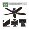 Hunter Ventilador de techo Builder Elite para interiores_2